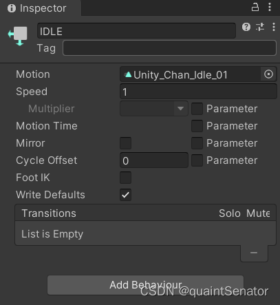 Unity Animation从UAS获取动画资产到编制状态机控制简单的人物动画