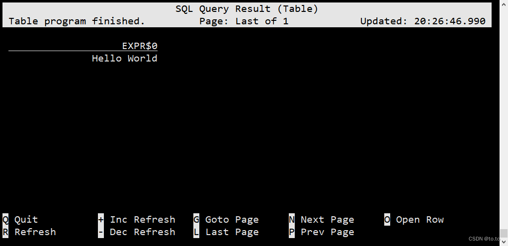 1.19.11.SQL客户端、启动SQL客户端、执行SQL查询、环境配置文件、重启策略、自定义函数（User-defined Functions）、构造函数参数 - 第3张