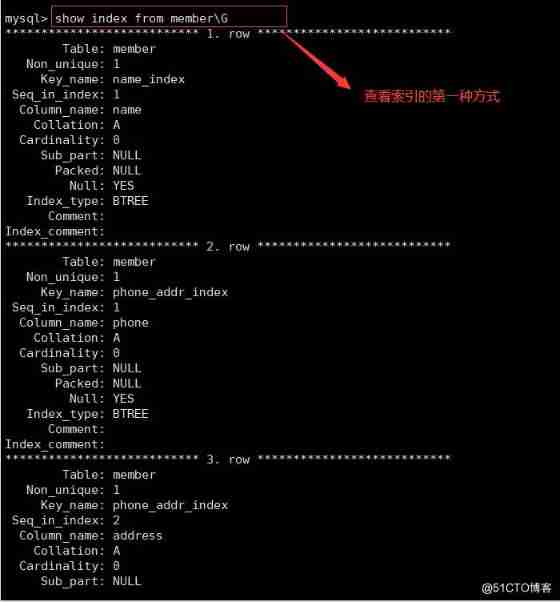 MYSQL Database index _ Field _16