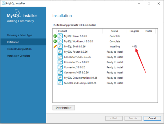 MySQL installation