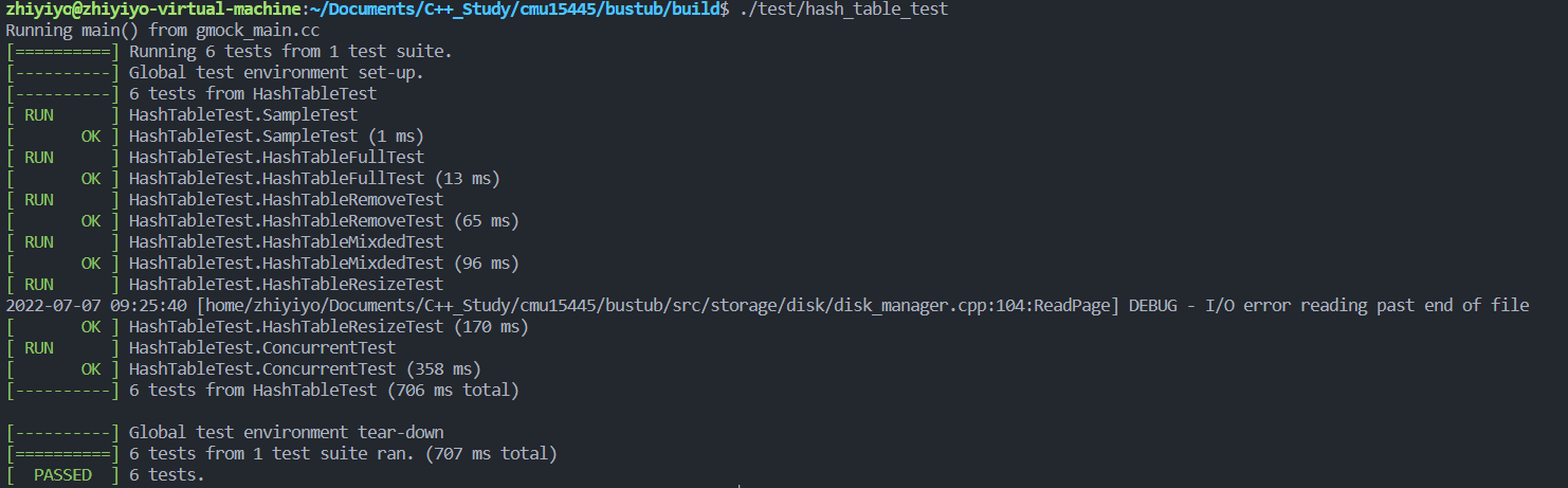 Cmu15445 (fall 2019) project 2 - hash table details