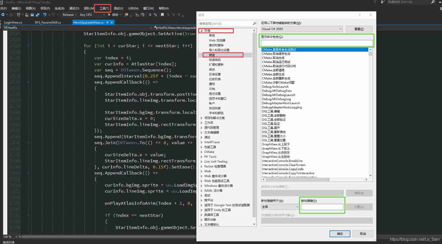 Description of vs common shortcut keys