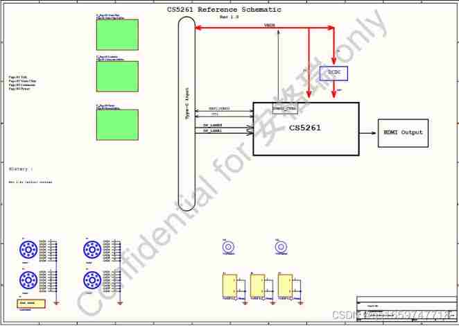 Ag9310 same function alternative | cs5261 replaces ag9310type-c to HDMI single switch screen alternative | low BOM replaces ag9310 design