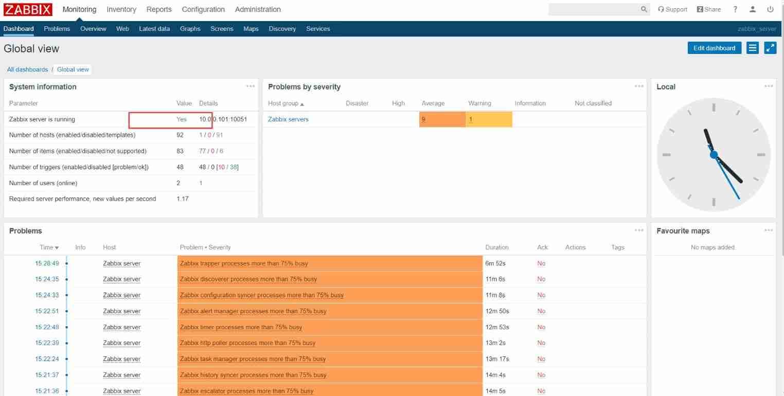 Apt installation ZABBIX