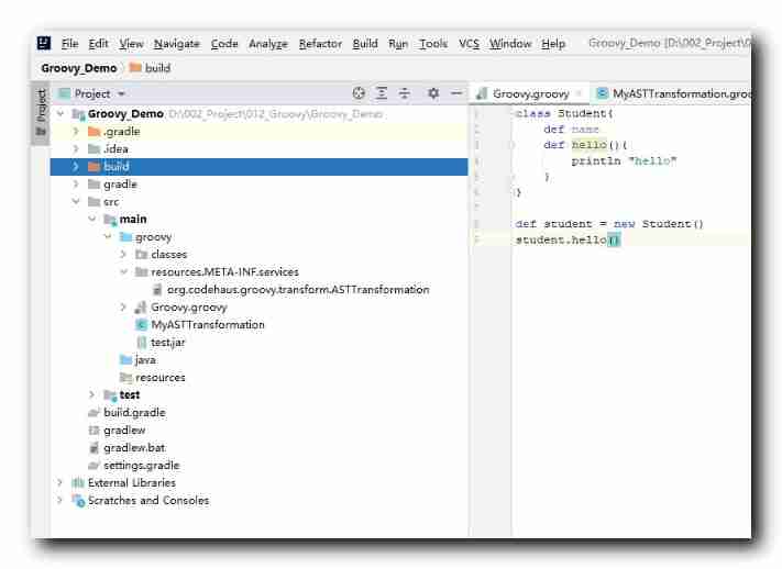 [groovy] compile time metaprogramming (compile time method injection | method injection using buildfromspec, buildfromstring, buildfromcode)