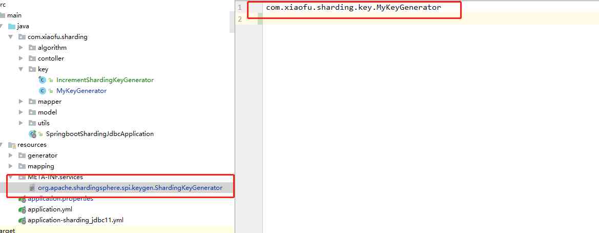  Custom primary key  SPI  To configure 