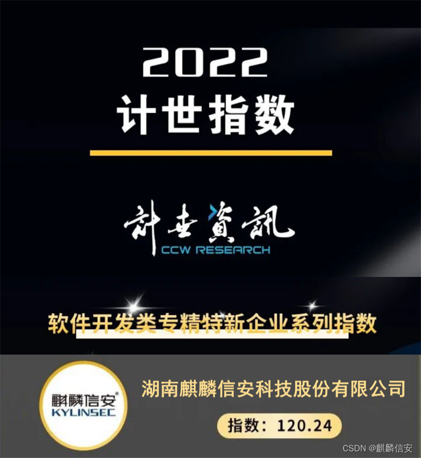 专精特新软件开发类企业实力指数发布，麒麟信安荣誉登榜