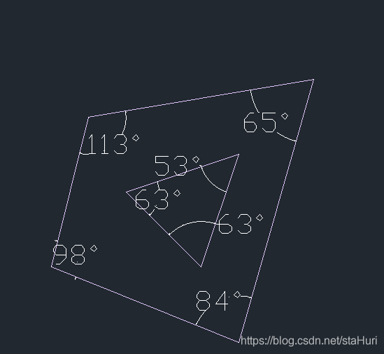 Polygon计算每一个角的角度