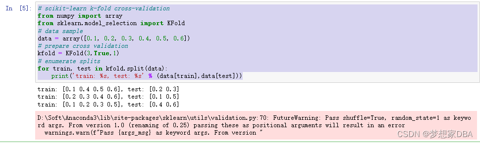 About Estimation with Cross-Validation