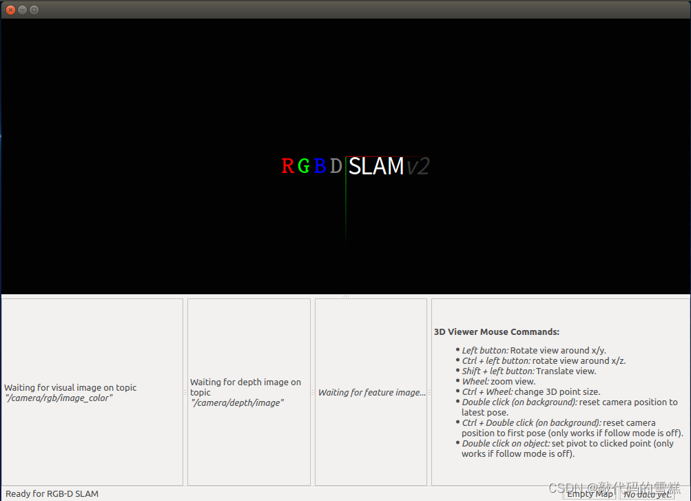 ROS learning (XX) robot slam function package -- installation and testing of rgbdslam