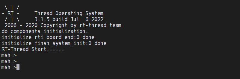 RT-Thread 组件 FinSH 使用时遇到的问题