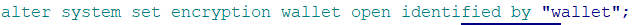 Oracle database 11gr2 uses TDE transparent data encryption to report an error ora28353. If you run to close the wallet, you will report an error ora28365. If you run to open the wallet, you will repor