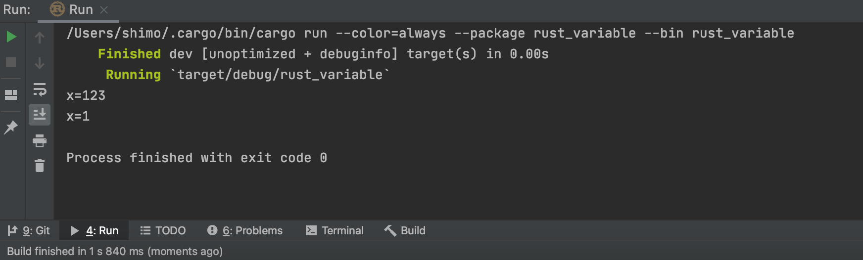 Rust from entry to proficient 04-variables