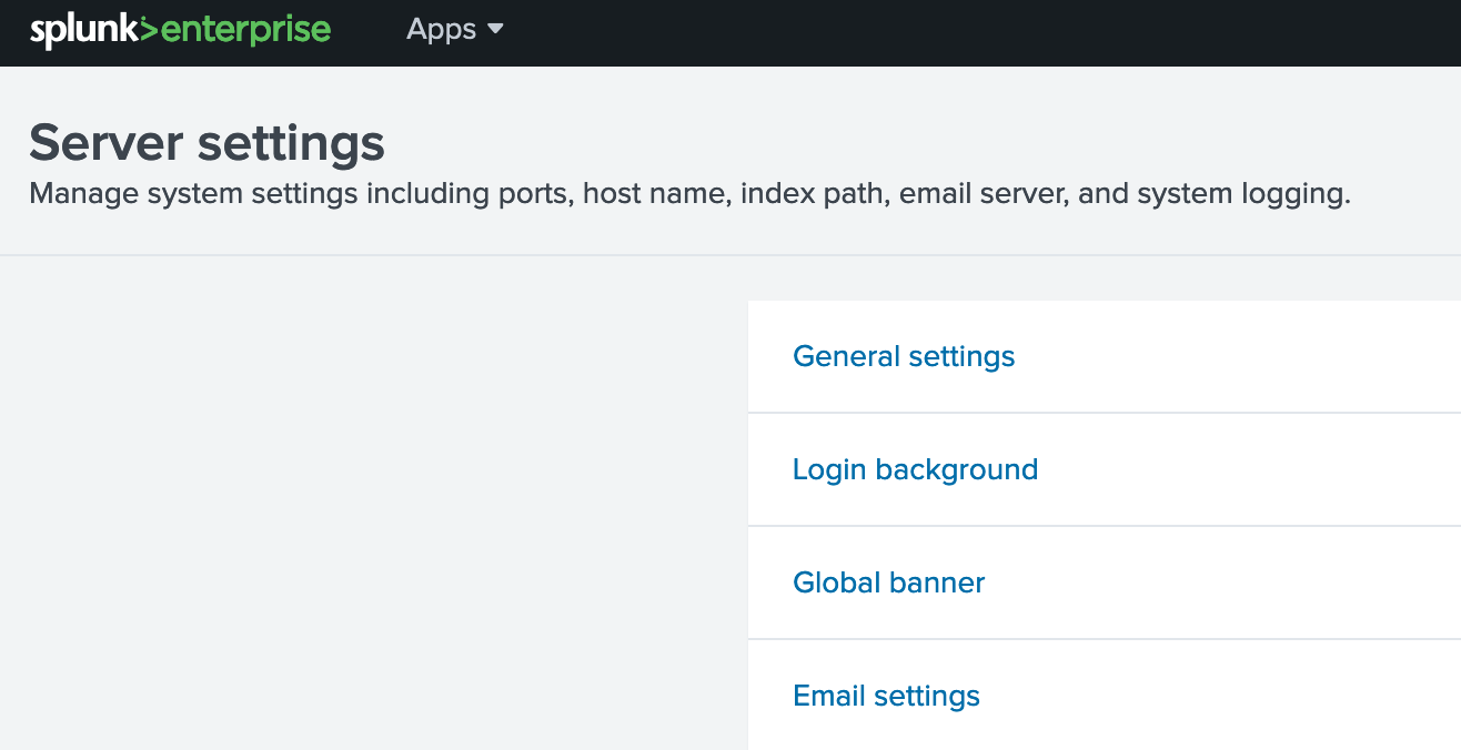 Splunk configuration 163 mailbox alarm