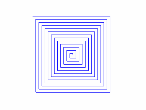 [programming problem] [scratch Level 2] March 2019 draw a square spiral